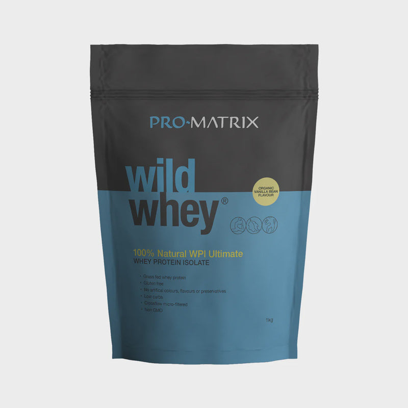 Load image into Gallery viewer, Pro-Matrix Wild Whey Pasture Fed WPI (organic vanilla flavour) 1kg
